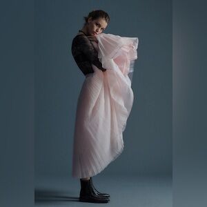 NWT Hutch Pleated Tulle Midi Skirt (Size M)